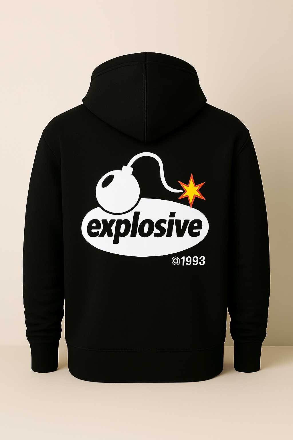 Explosive Black Alt Logo Hoodie